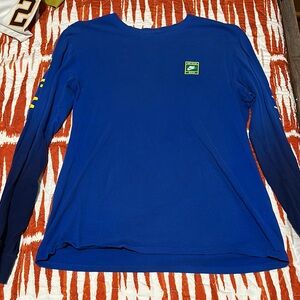 Nike Green and Yellow Logo Patch Shirt